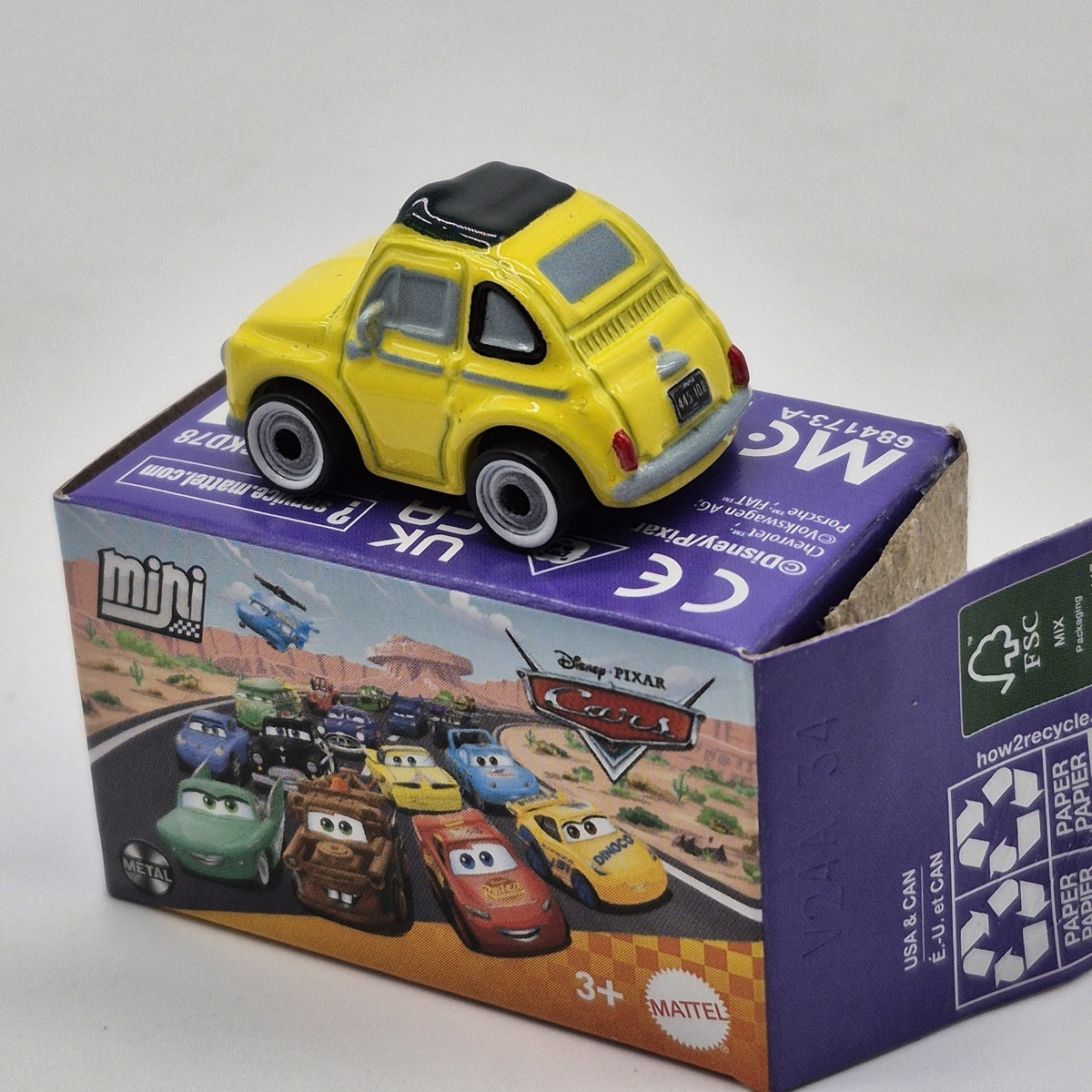 Luigi 2026 Disney Pixar Cars Blind Box Series 3 Mini Racers 1:87 Diecast Toy1