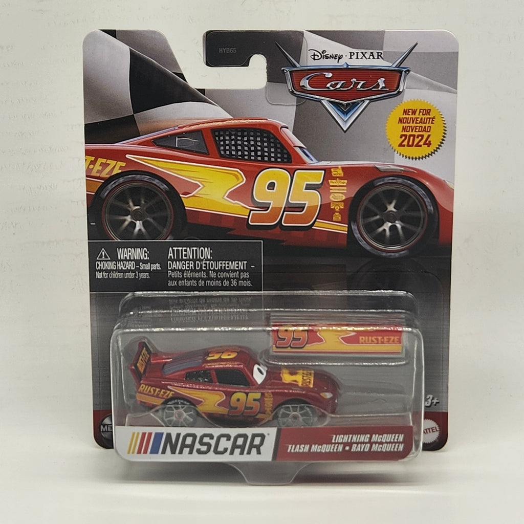 Lightning Flash Rayo McQueen Rust-Eze 95 Nascar #95 Disney Pixar Cars 2024 1:55 2