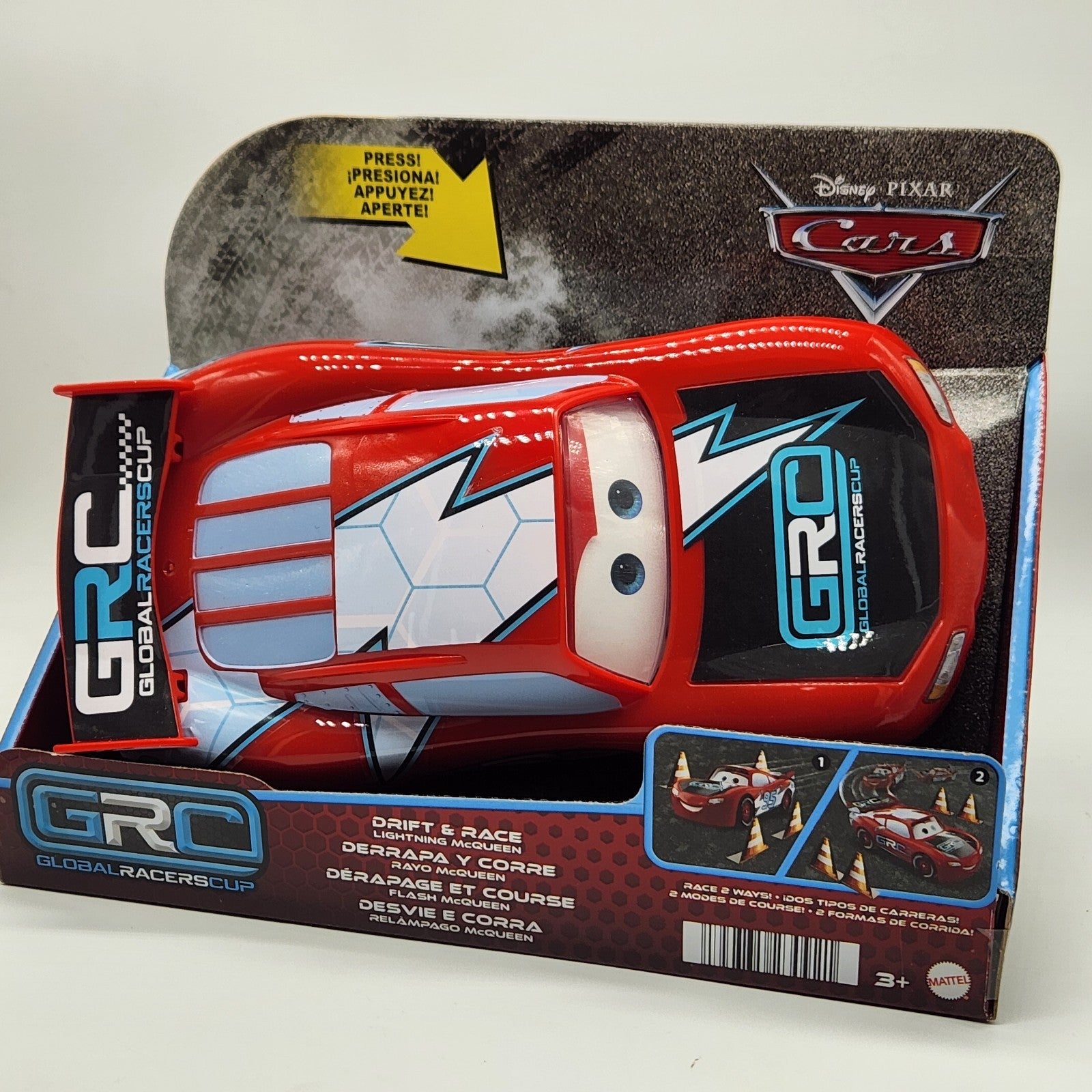 Disney Pixar Cars Global Racers Cup Drift & Race Lightning McQueen   New in Box0