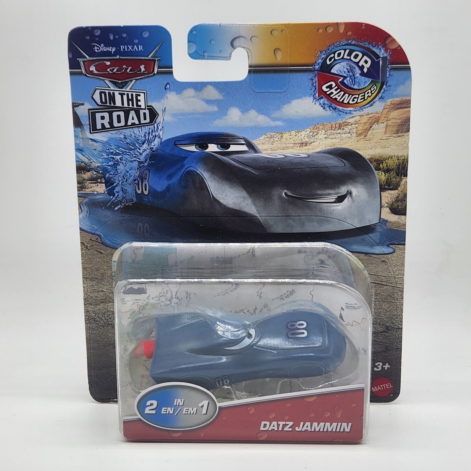 Mattel 1:55 Disney Cars On The Road Datz Jammin Color Changers0