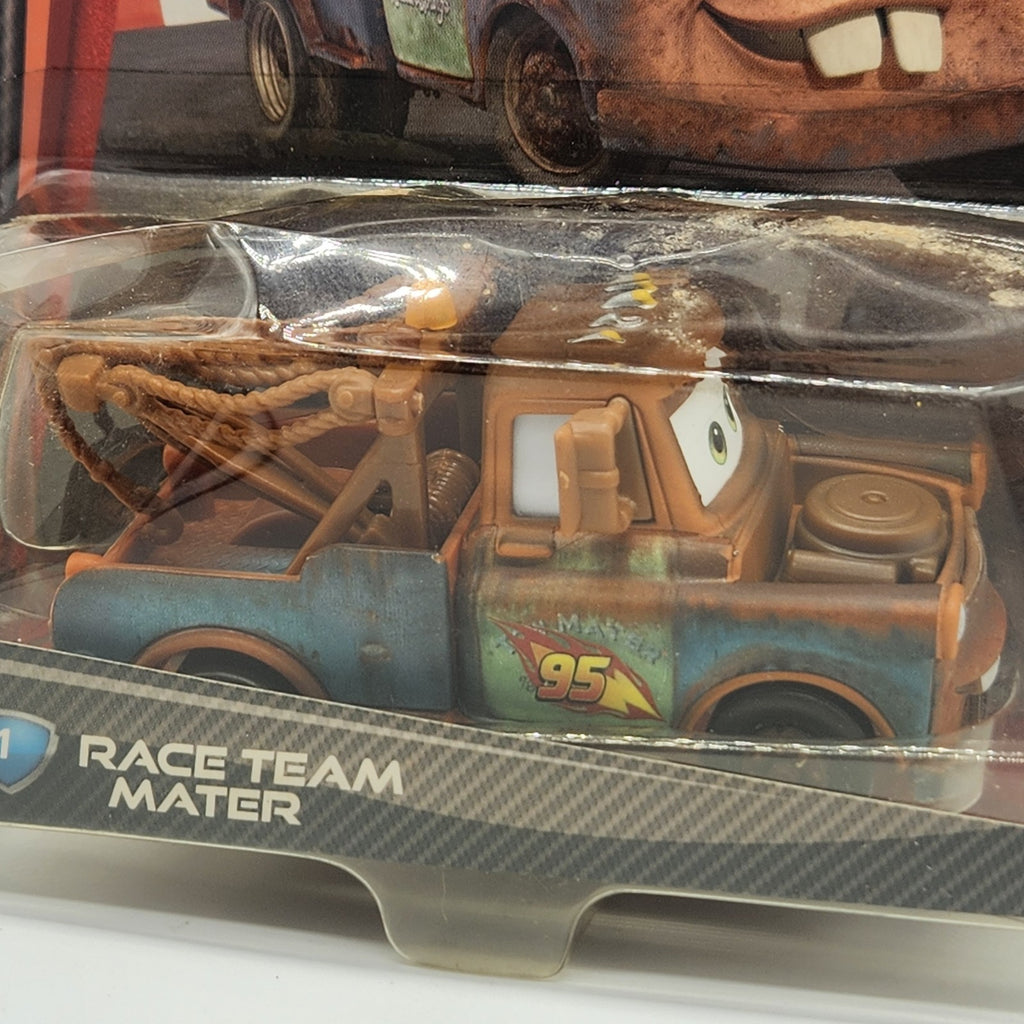 2010 Mattel | Disney Pixar Cars 2  Race Team Mater  #1 Tow Truck  SEALED 1:551