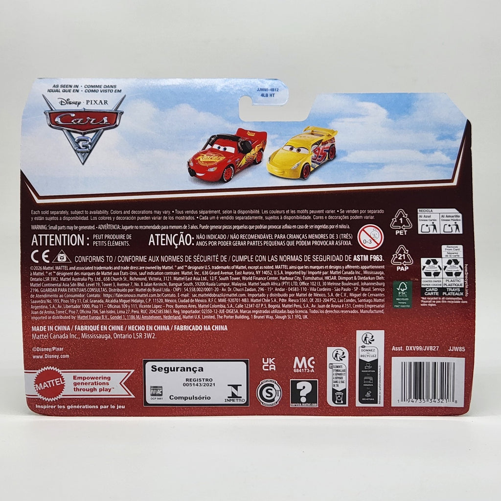 DISNEY PIXAR CARS 20th HEADSET CREW CHIEF MCQUEEN CRUZ RAMIREZ 2026 2 PACK3