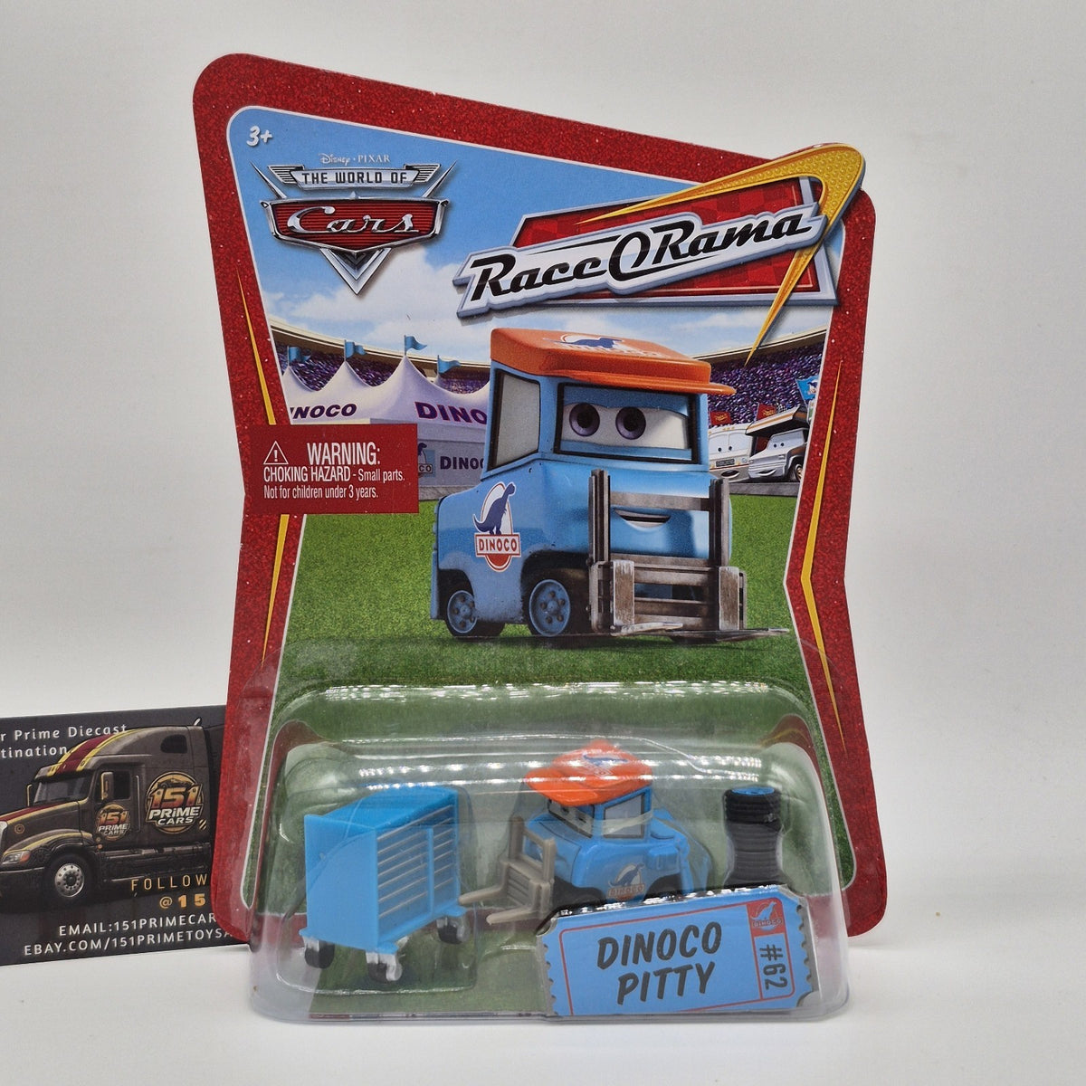 NEW Disney The World of Cars Luke Pettlework #62 Dinoco Pitty Diecast0