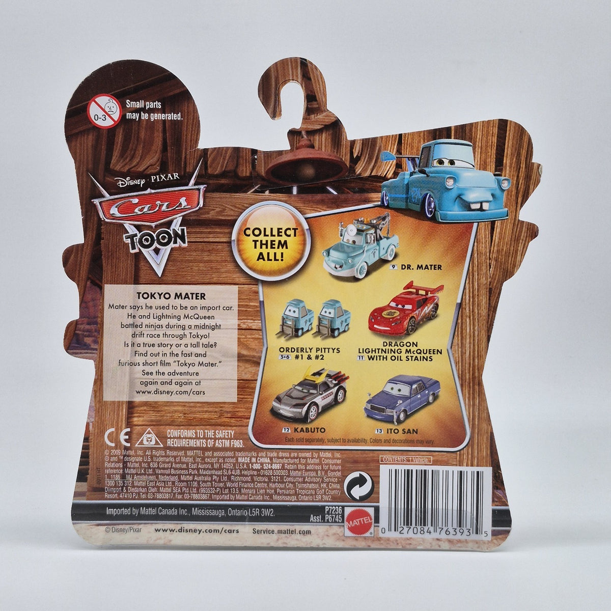 Disney Pixar Cars Toon Ito San Tokyo Mater Mattel Tokyo Mater Diecast 20102