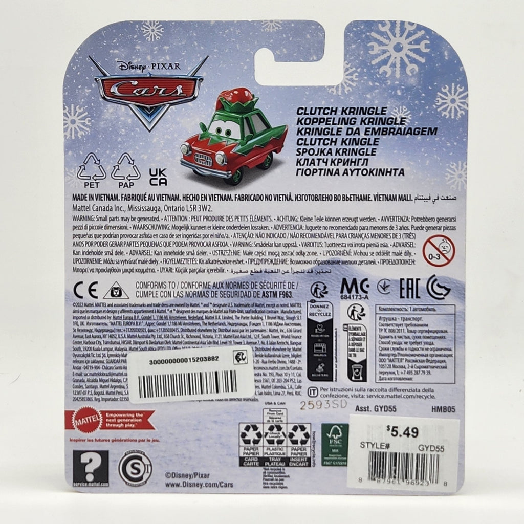 Clutch Kringle Disney Pixar Cars Holiday Winter Series Christmas Car 1:55 Toy2