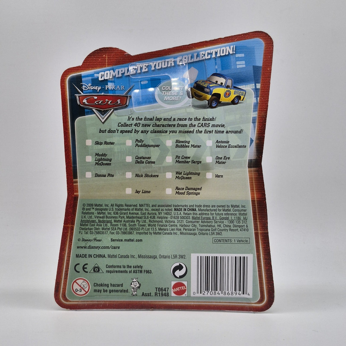 Jamie Disney Pixar Cars Final Lap Collection 1:55 2