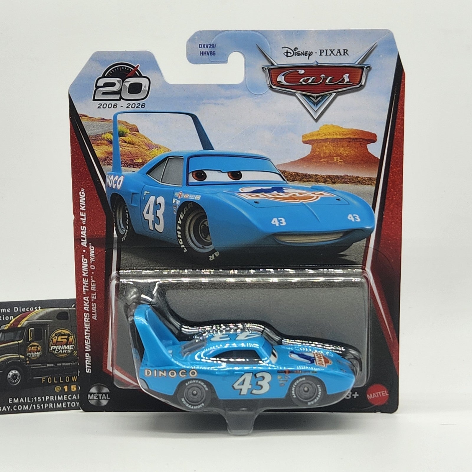 Strip Weathers The King 20th Anniversary 2026 Disney Pixar Cars 1:55 New0