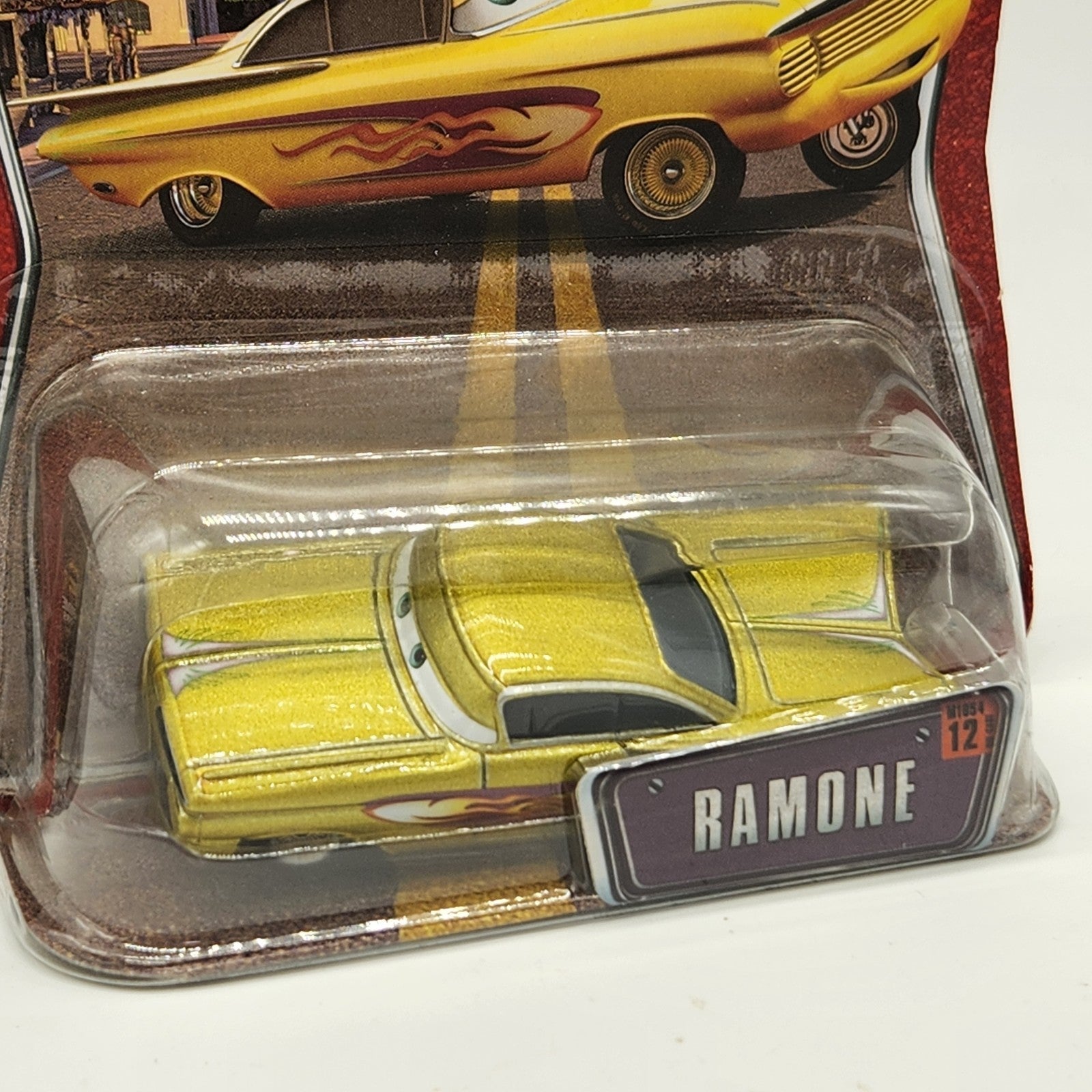 Gold Flames Ramone 12 Disney Pixar World Of Cars 1:55 Yellow 2008 Diecast1