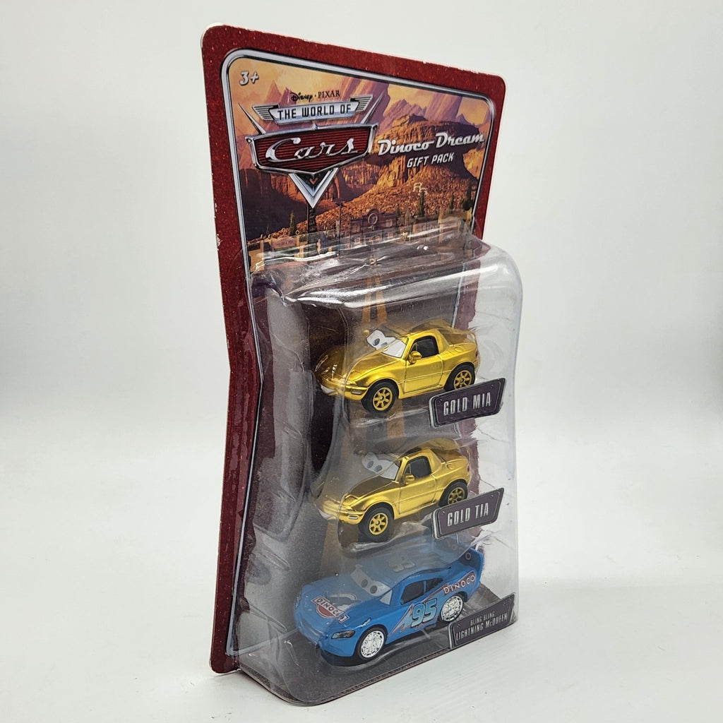 Disney Pixar World Of Cars Dinoco Dream Gift Pack Gold Tia And Mia Bling Bling 2