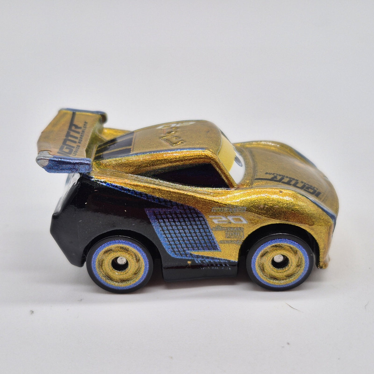 Gold Jackson Storm Mini Disney Pixar Cars 1:87 Diecast Rare5
