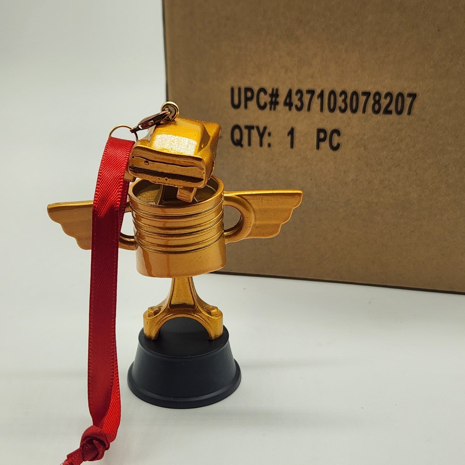 Disney Store Piston Cup Christmas Ornament 2025 NEW IN BOX Lightning Mcqueen 2