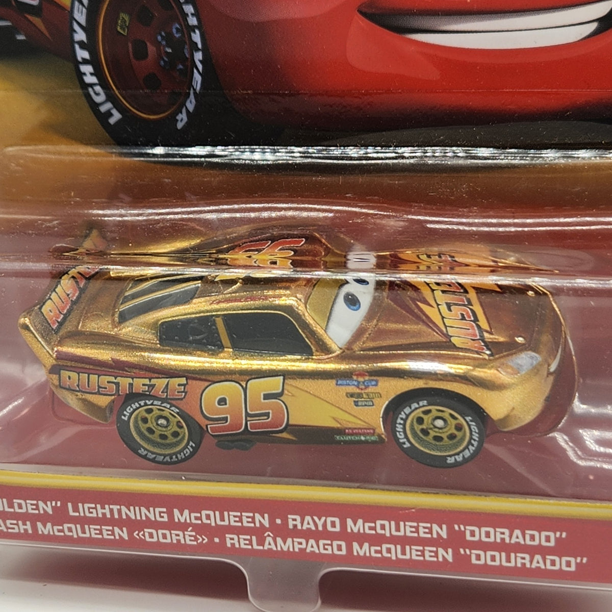 Golden Lightning Mcqueen 2021 Disney Pixar Cars 1:55 GOLD Diecast Car Mattel1