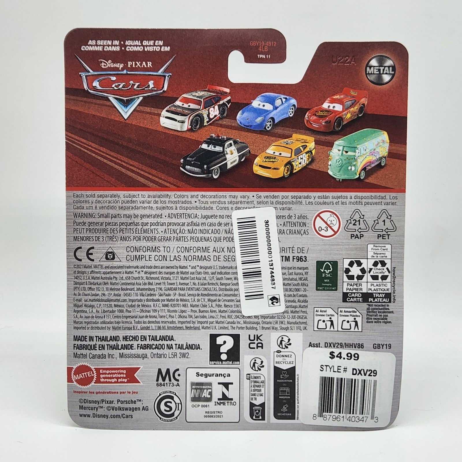 Disney Pixar Cars Slim Hood 2025 Metal Mattel Diecast Car 1:552