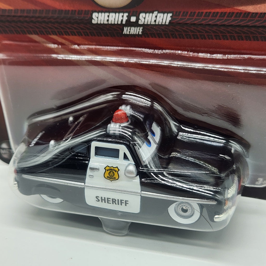 2026 Case A Disney Pixar Cars Sheriff 1:55 Mattel Diecast Police Car1