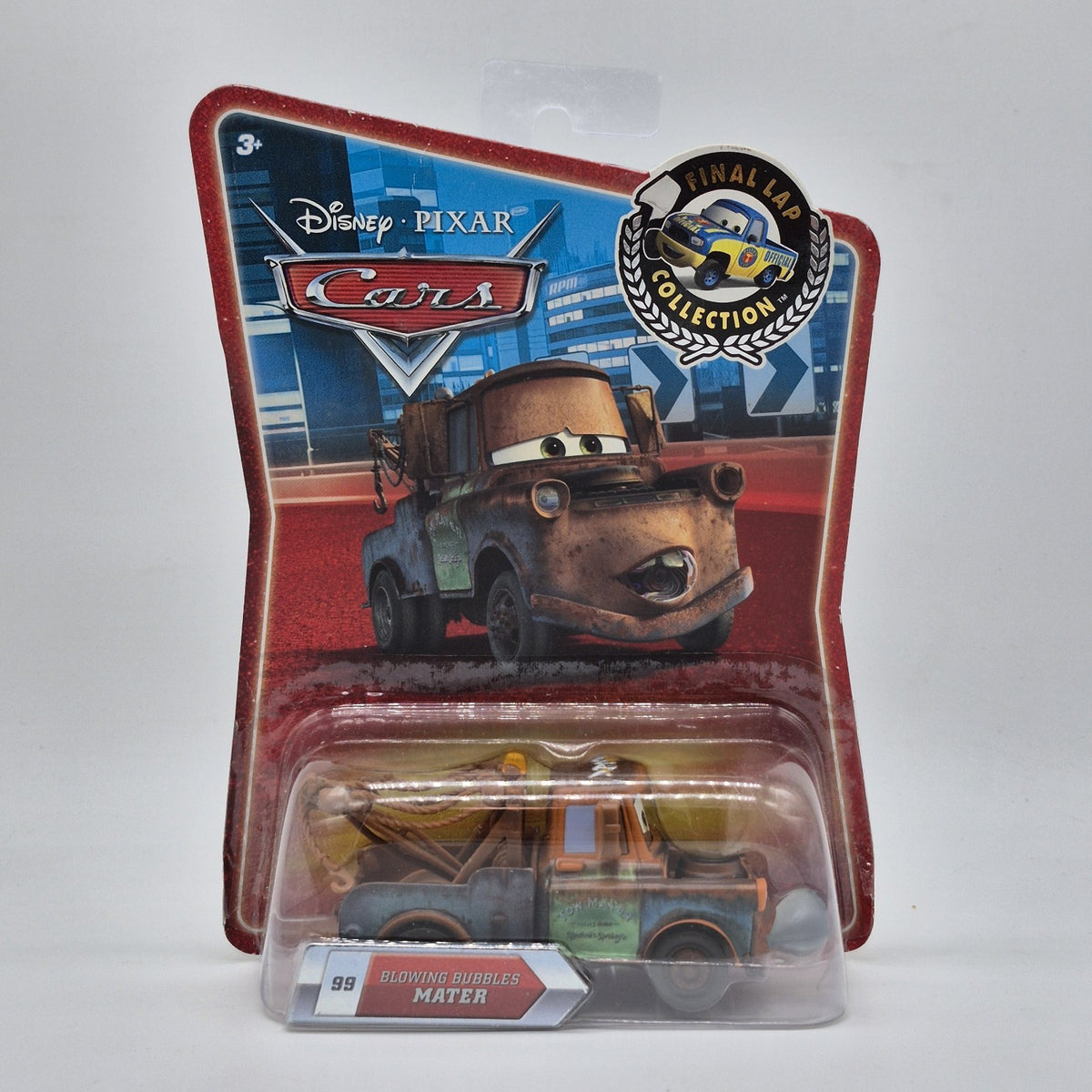 Disney Pixar Cars Final Lap Collection Blowing Bubbles Mater Brown HTF0