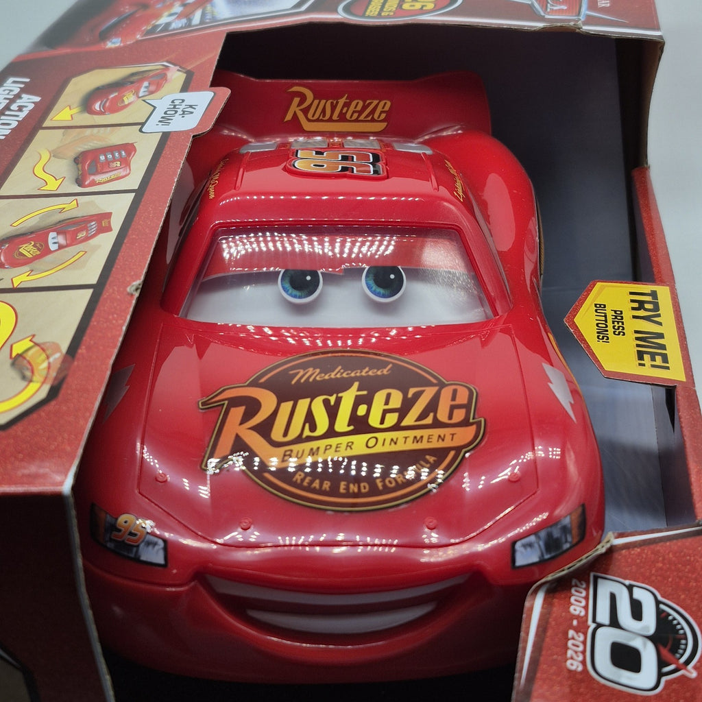2026 New Action Scene Lightning McQueen Battery-Powered Sound Disney Pixar Cars 1