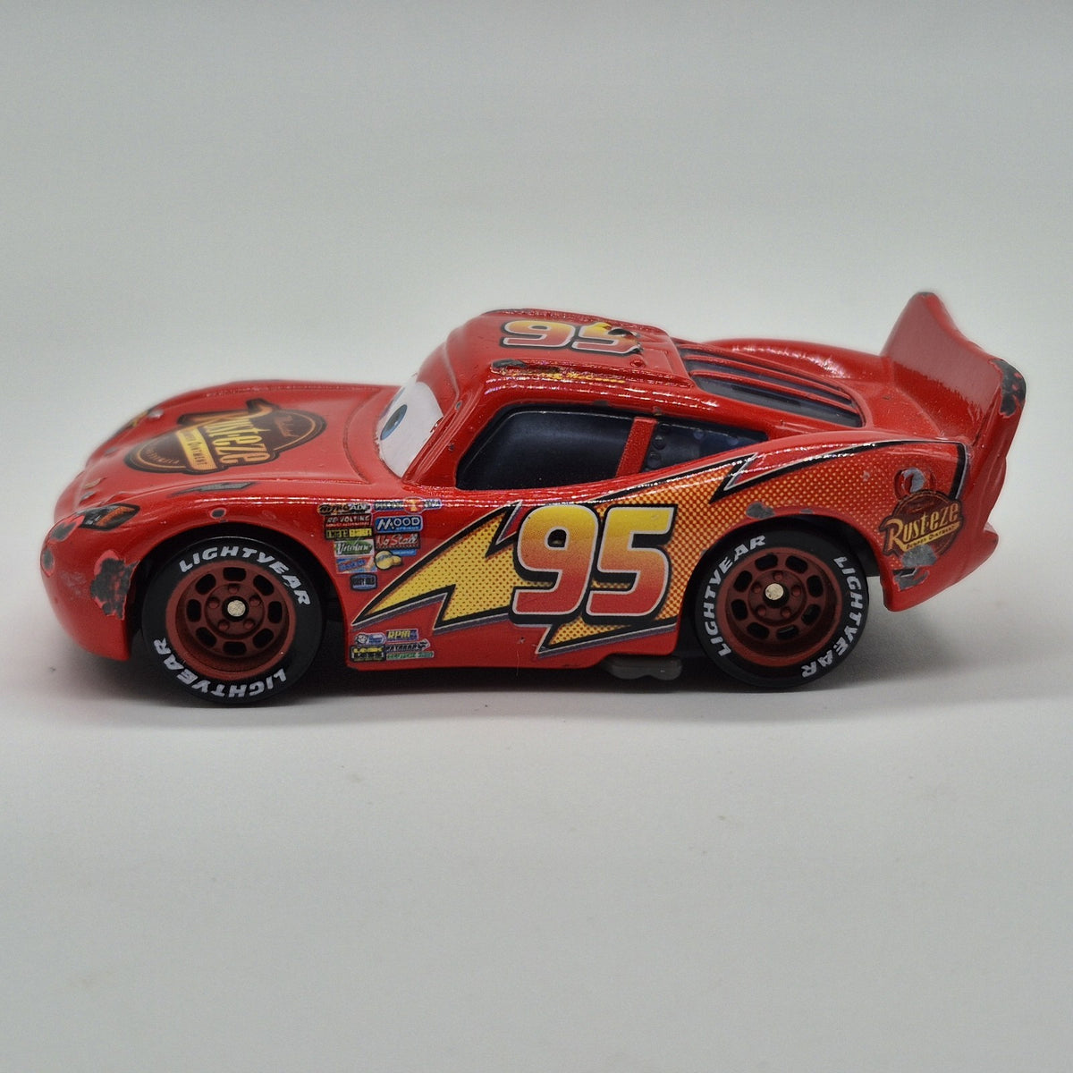 Bug Mouth Lightning Mcqueen Loose Disney Pixar Cars 1:55 Diecast Used1