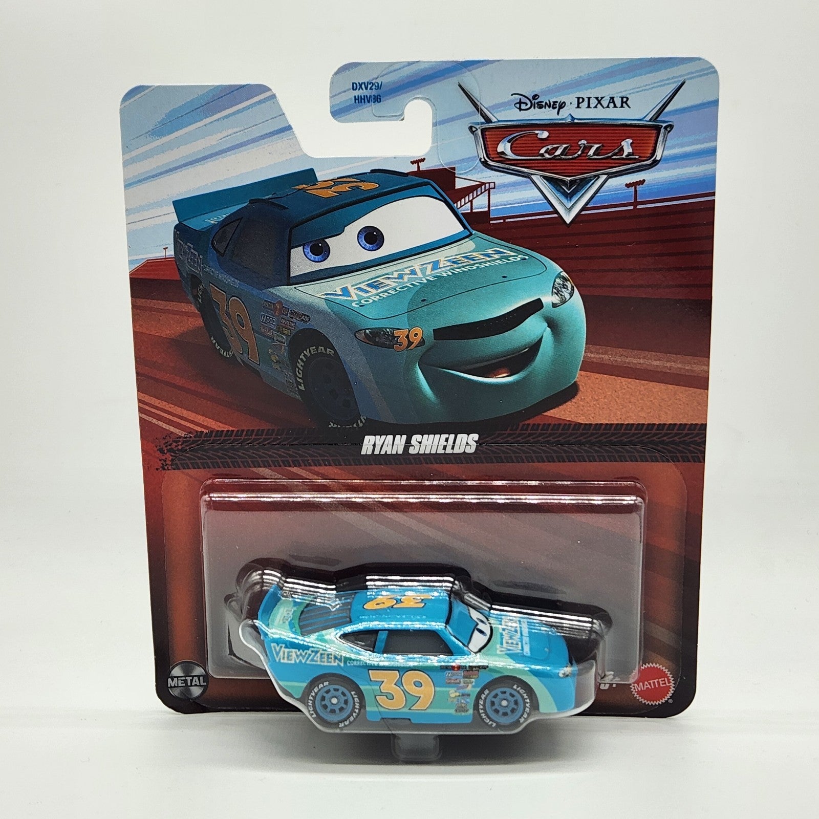 Disney Pixar Cars Ryan Shields # 39 Diecast Metal 1:55 Collectible Toy Car0