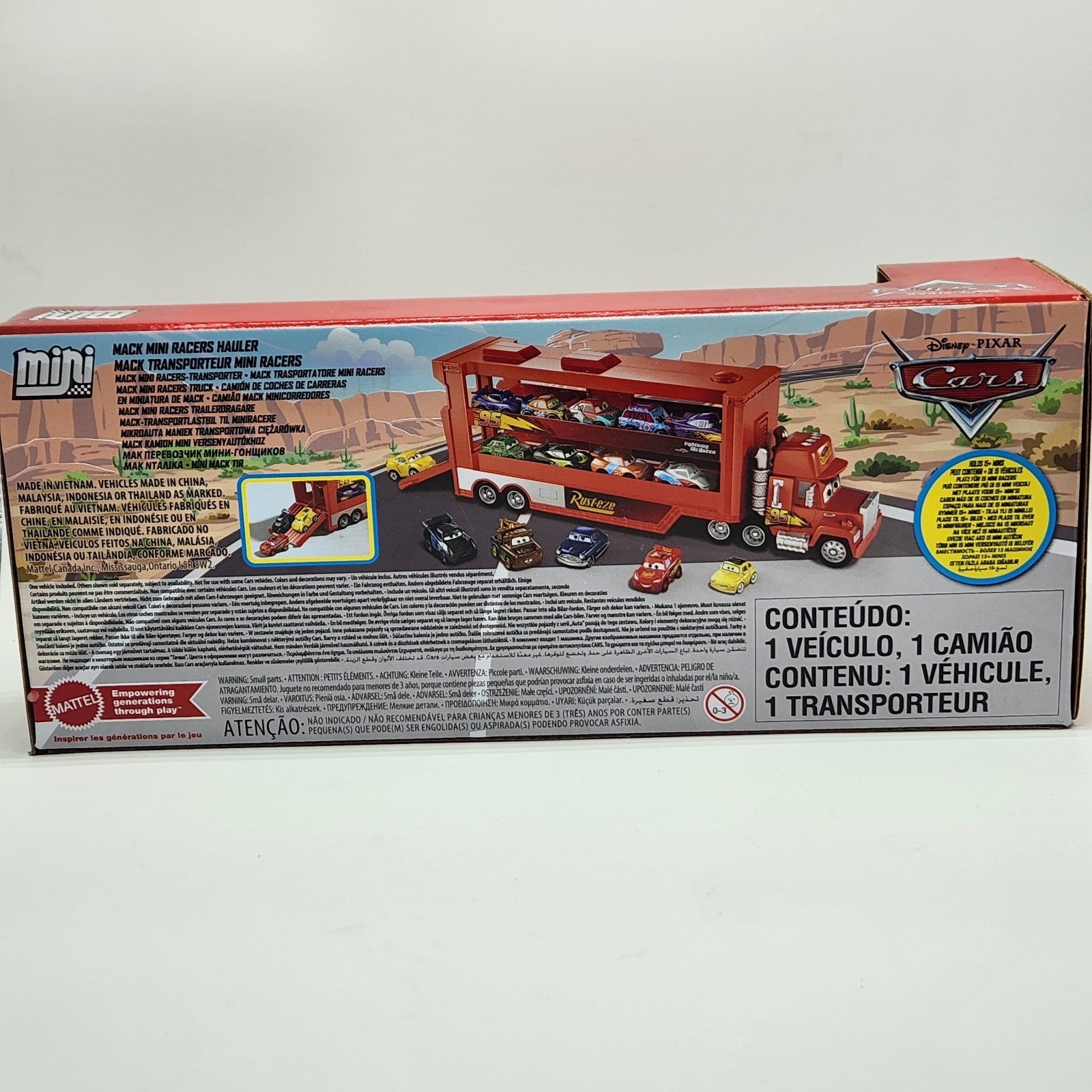 Mack Mini Racers Hauler w/ Lightning McQueen - Disney Pixar Cars - New in Box3
