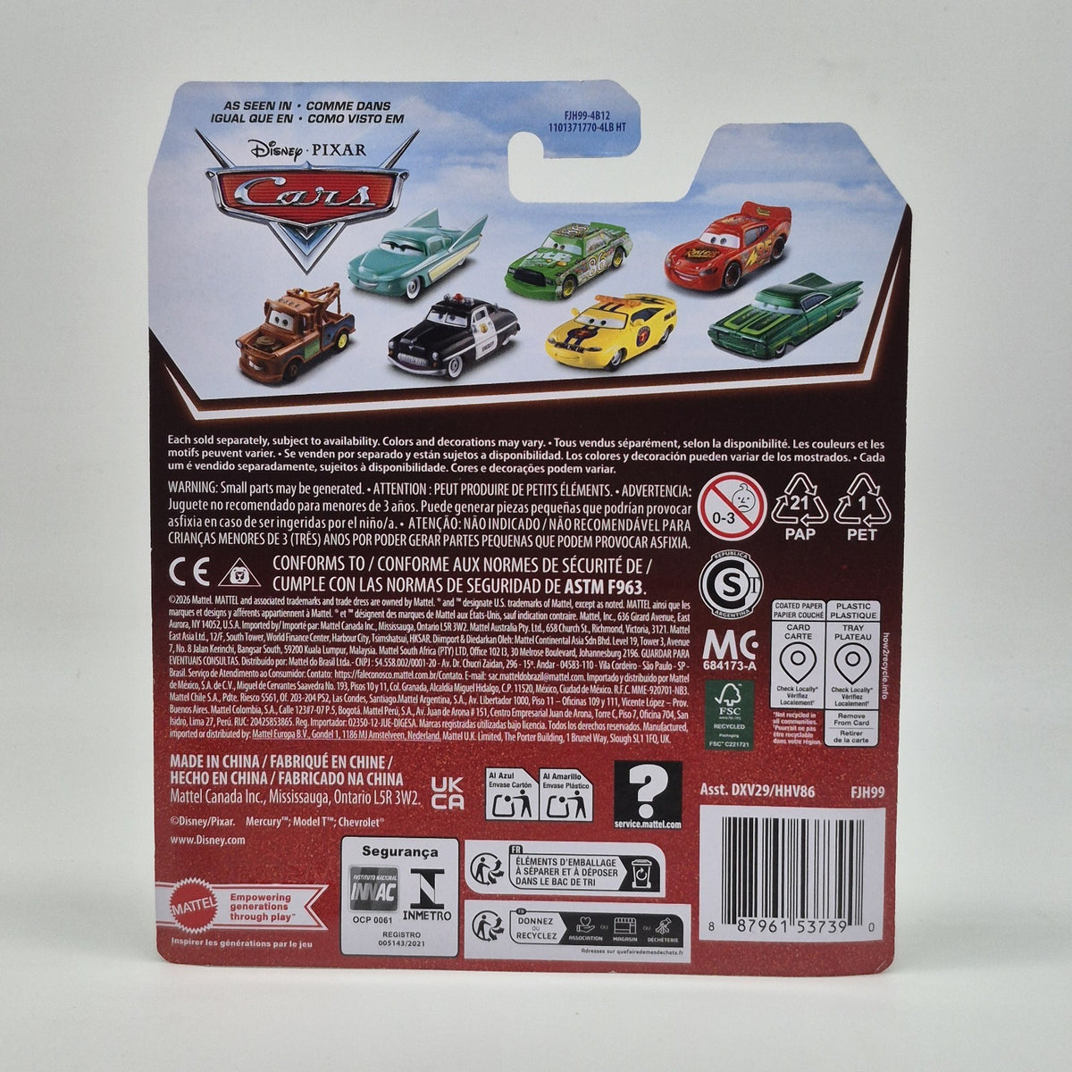 Lizzie 2027 Disney Pixar Cars NEW Radiator Springs Diecast 1:55 Mattel Toy2
