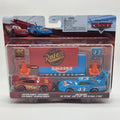 Disney Cars Lightning Mcqueen And Strip Weathers With Cones Flag And Banner0