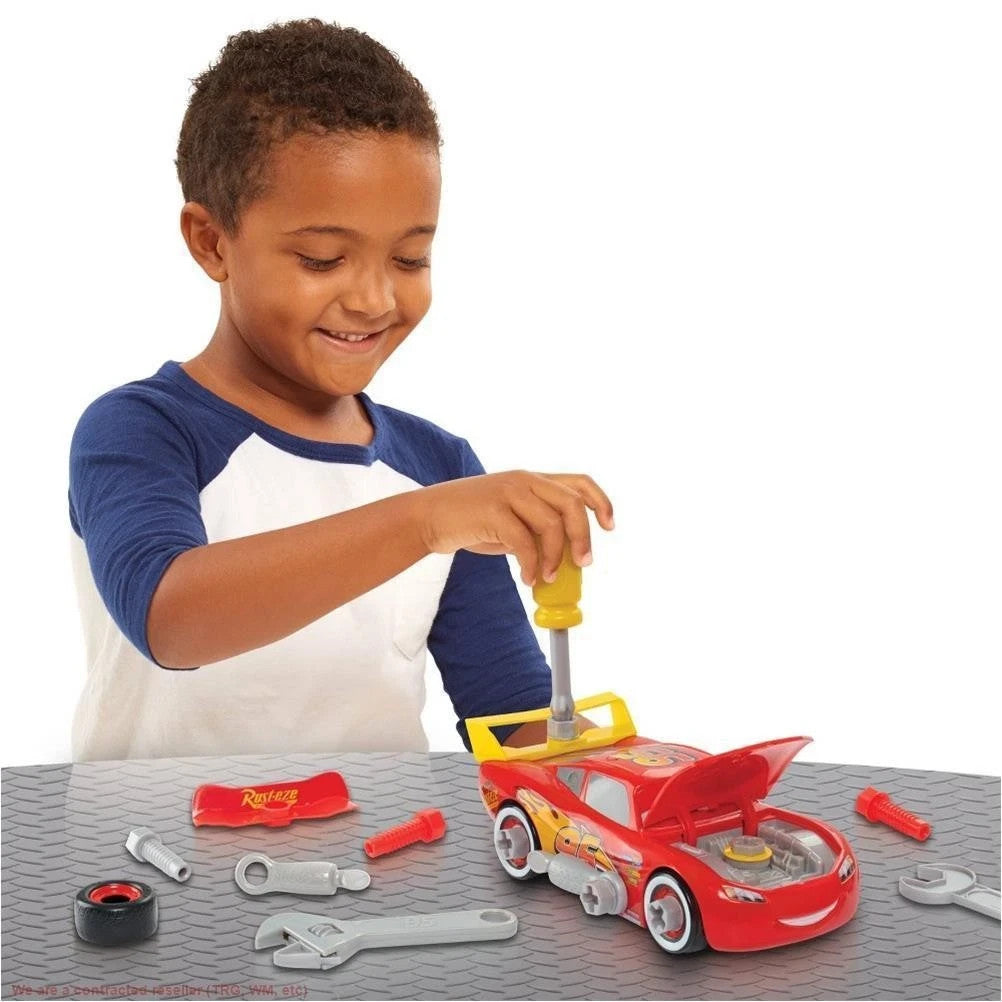 Race Ready Lightning McQueen Kids Car Builder Playset Disney Pixar Cars Toy3