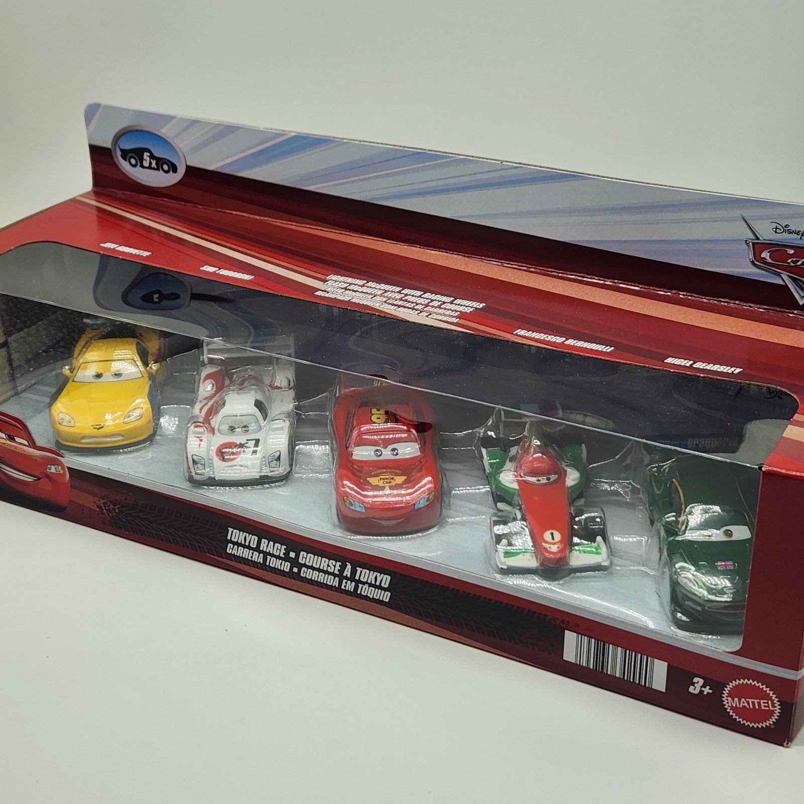 Disney Pixar Cars TOKYO RACE 5 Pack Diecast Cars SHU, Jeff, Nigel Mattel 20260