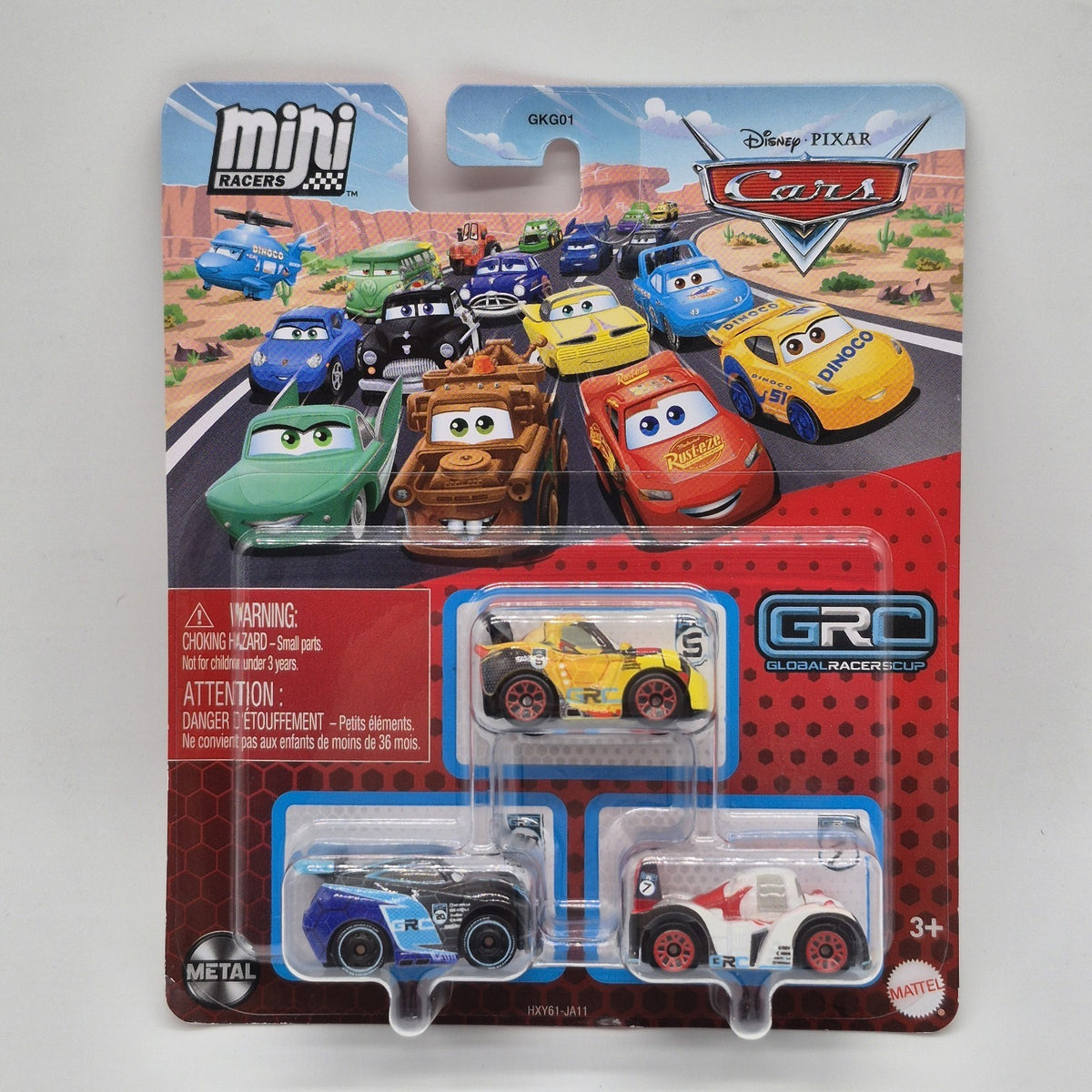 Disney Pixar Cars Mini Racers 3 Pack Global Racers Cup GRC Jackson Storm Jeff1