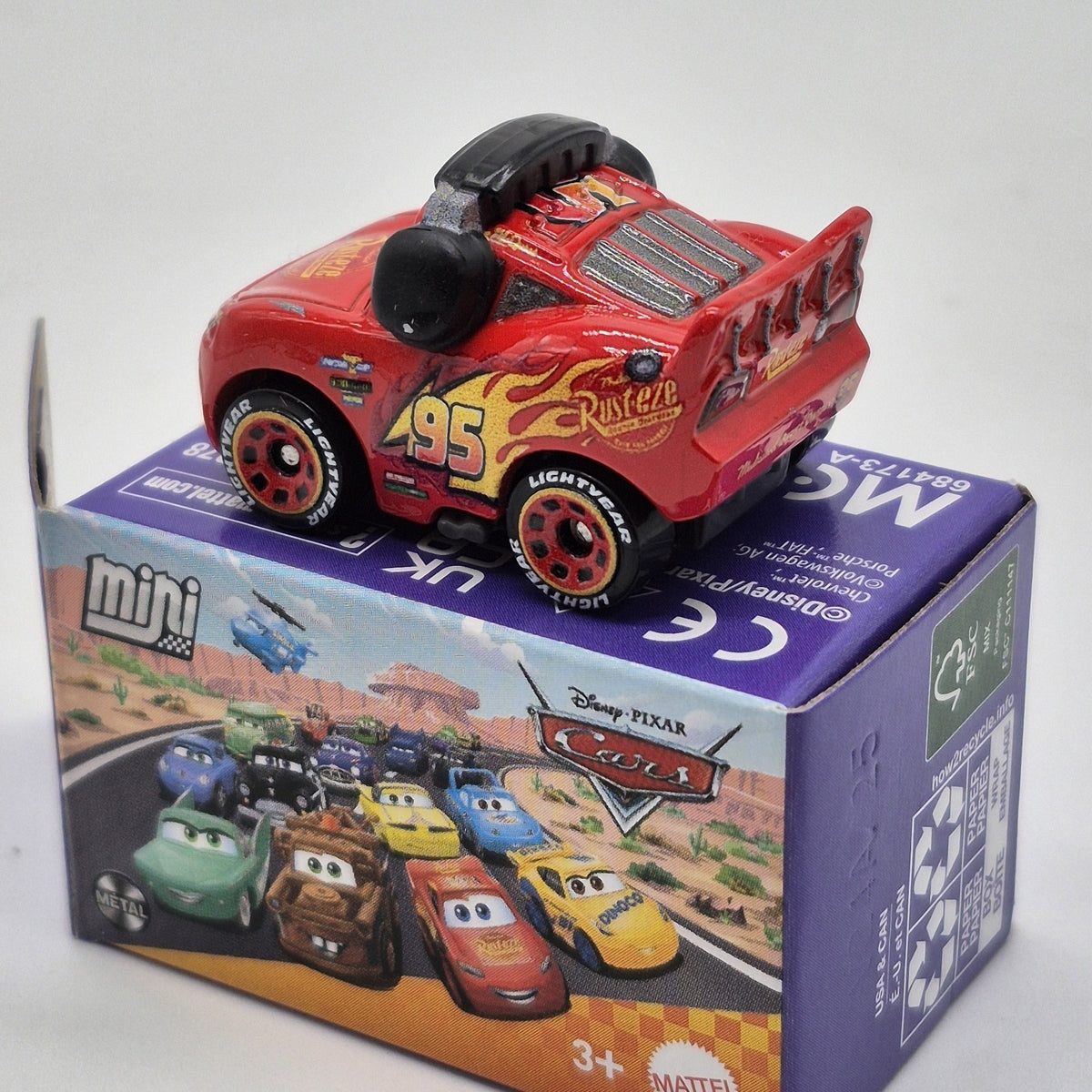 Lightning Mcqueen With Headset 2026 Disney Pixar Cars Mini Racers 1:87 NEW1