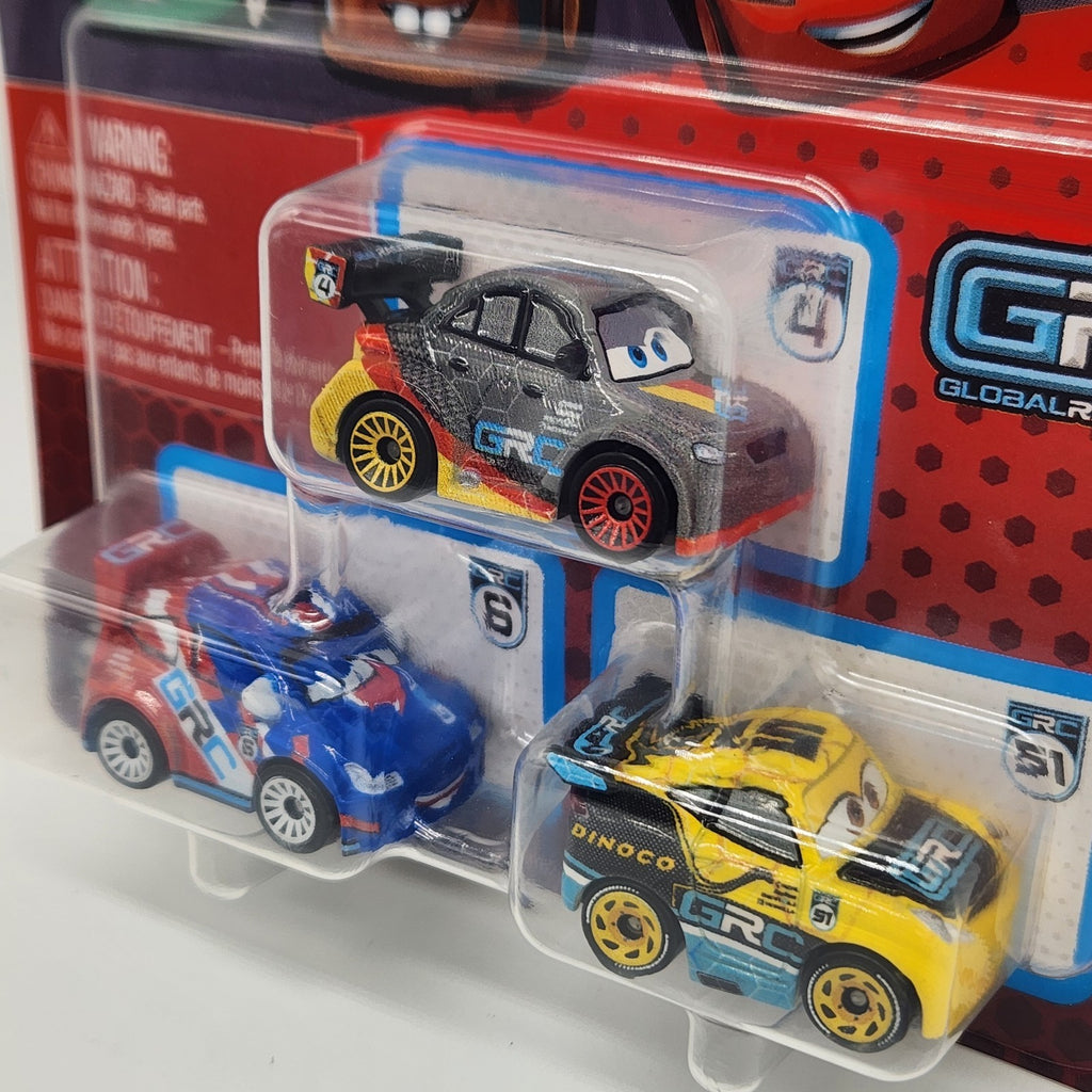 Disney Pixar Cars Mini Racers GRC Max Schnell Raoul Caroule Cruz Ramirez Diecast0