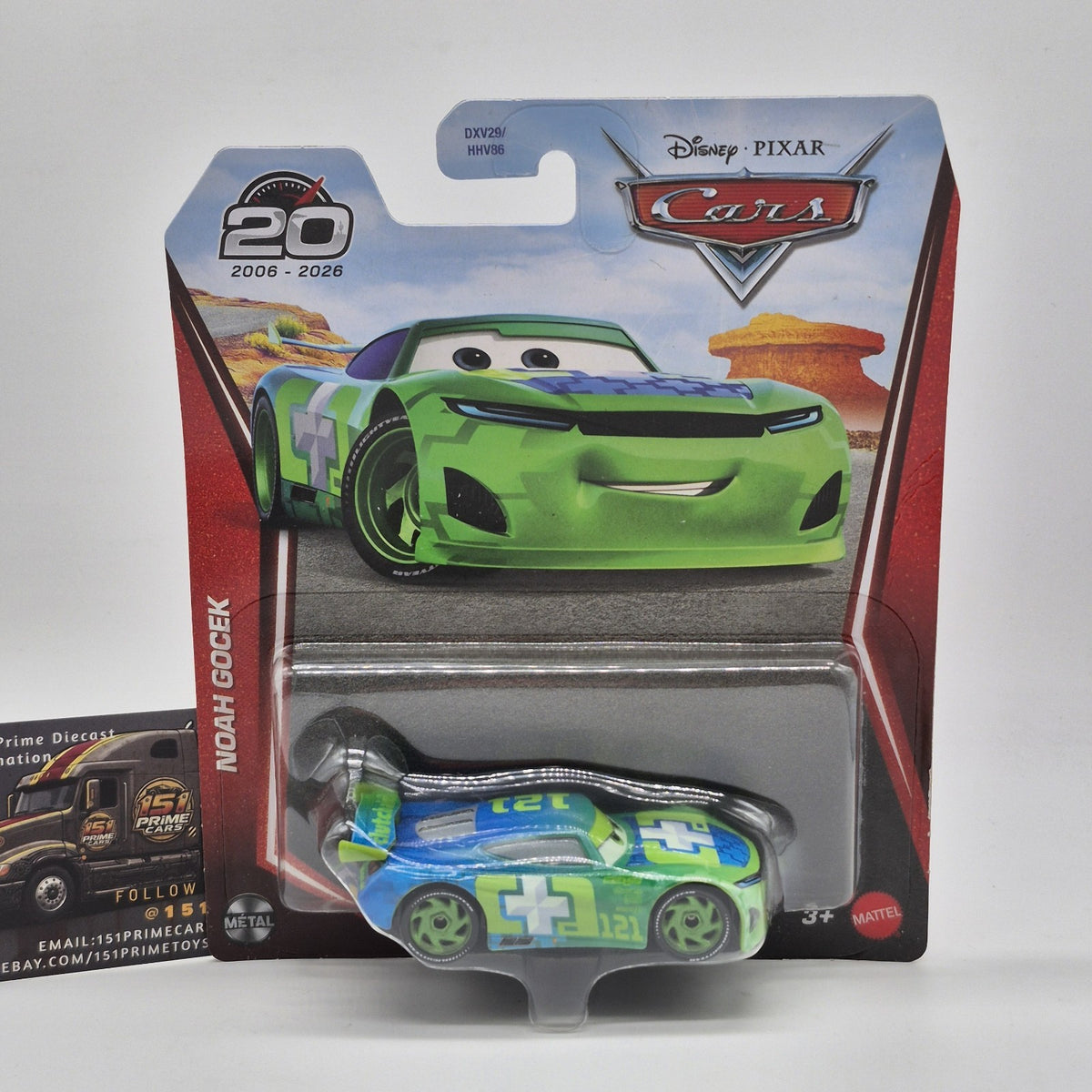 Noah Gocek 2026 Disney Pixar Cars 20th Anniversary 1:55 Diecast Car Mattel 3